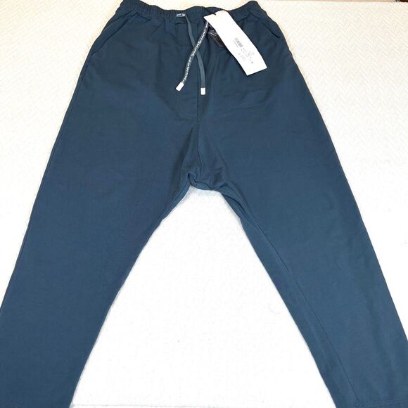RUNDHOLZ RH BLACK LABEL Womens Blue Sweatpants SZ S Drawstring NEW $250 - Picture 1 of 9
